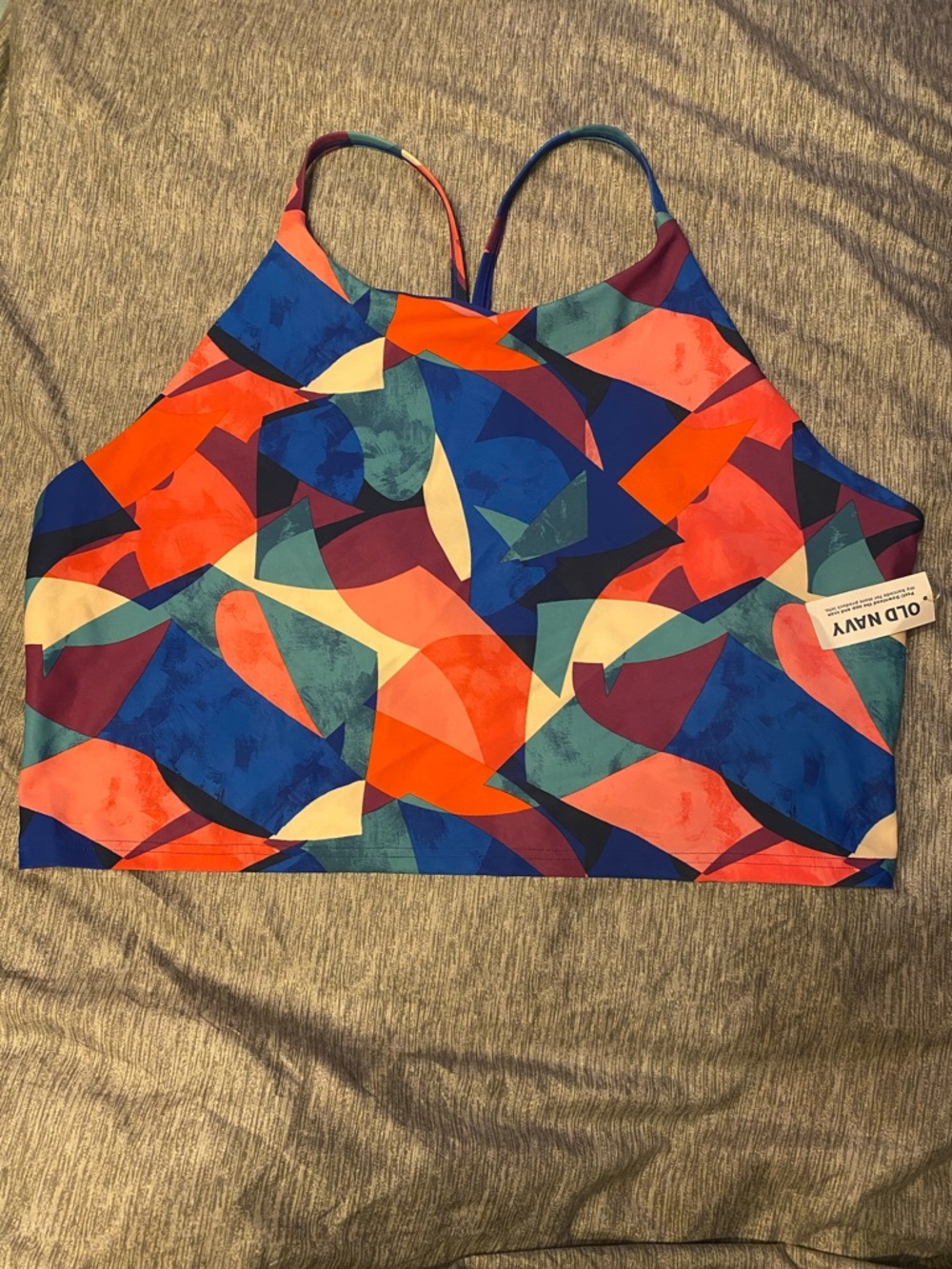 Old Navy Active Powersoft Light Support Crop Tank with Built In Bra Sz XXL NWT